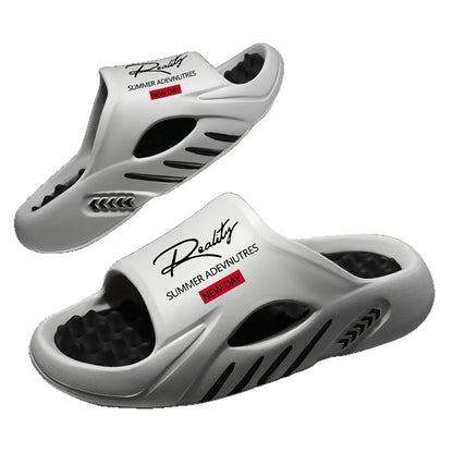 Men's Soft Sole Massage Insole Trendy Slippers