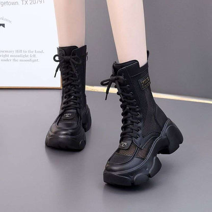 Women's High-top Thick-soled Breathable Mesh Sandals