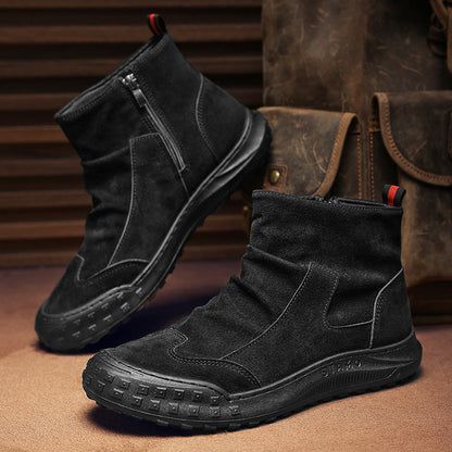 Men's Autumn/Winter Non-Slip Fur Lining Casual Martin Boots