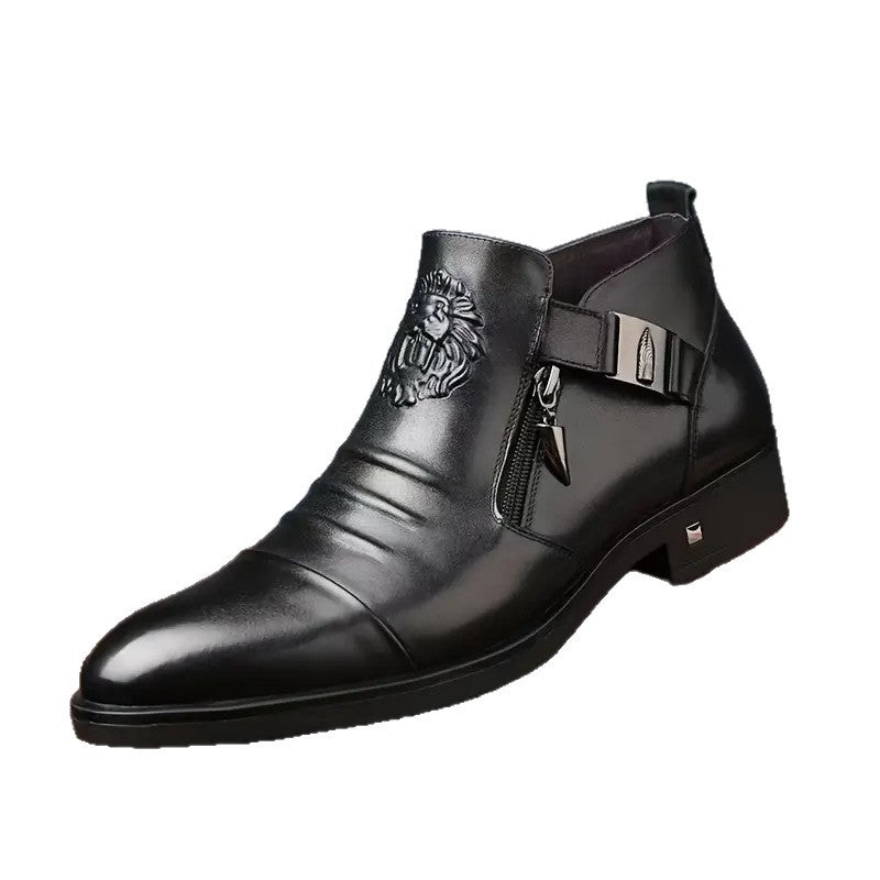 OwenGrid Men's New High Top Fashionable Business Casual Shoes