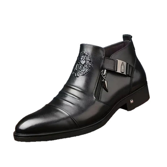 OwenGrid Men's New High Top Fashionable Business Casual Shoes