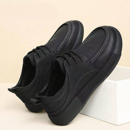 OwenGrid Men's Spring Retro Soft-Soled Casual Leather Shoes