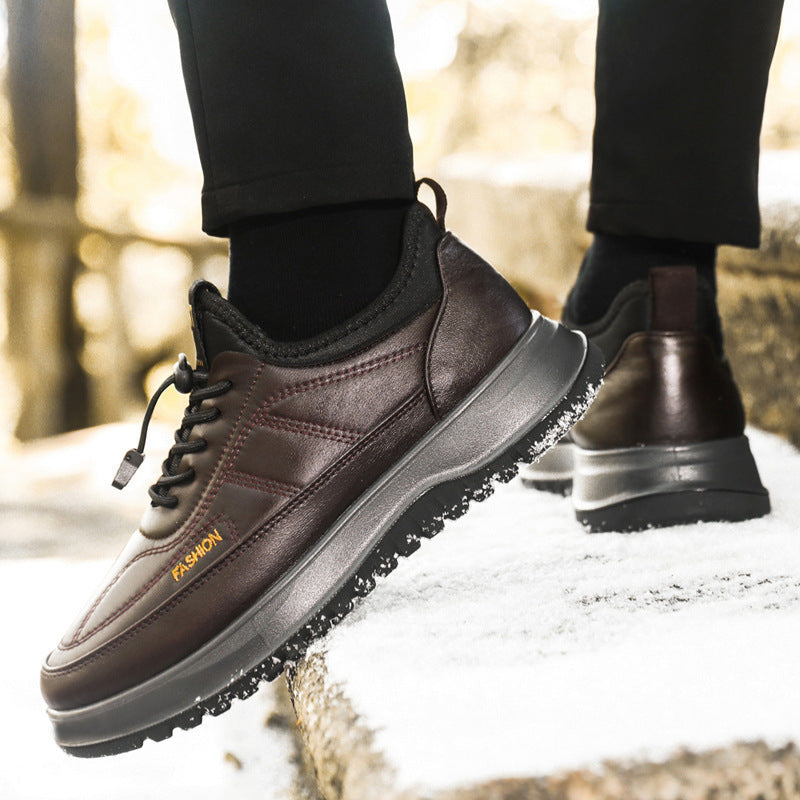 Men's Comfortable Warm Shoes: Waterproof & Slip-Resistant