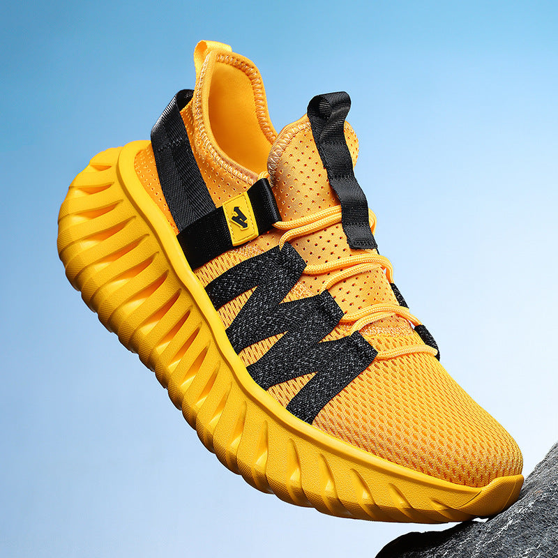 OwenGrid Men's Textile Lining Outdoor Rubber Sole Sports Casual Shoes