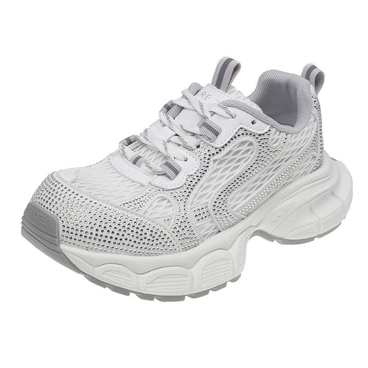 Women's Mesh Thick-Sole Sequined Casual Shoes
