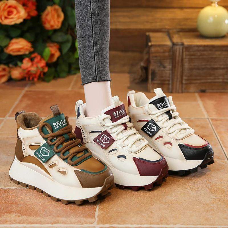 Women's High-Top Platform Casual Sneakers