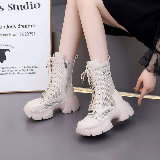 Women's High-top Thick-soled Breathable Mesh Sandals
