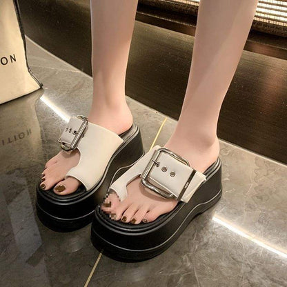 Women's Open-toe Wedge-heeled Platform Sandals