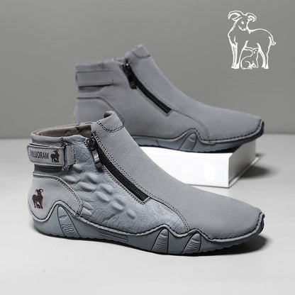 Men's Vintage Leather Casual Ankle Boots