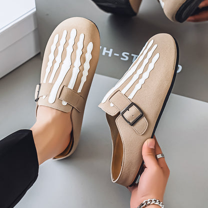 OwenGrid Men's Fashion One-Piece Soft Rubber Half-Slipper