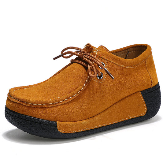Women's Thick-soled Suede Casual Shoes