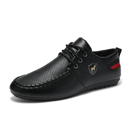 OwenGrid Men's Casual Plain Color Lace Up Loafers