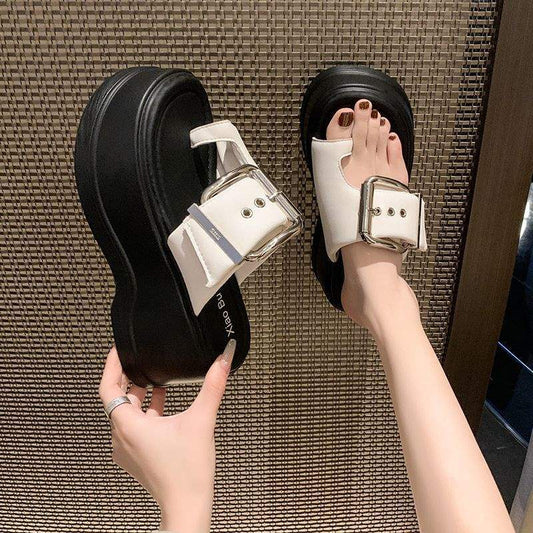 Women's Open-toe Wedge-heeled Platform Sandals