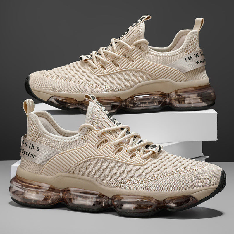 OwenGrid Men's Casual Lace up Low Top Full Air Cushion Running Shoes