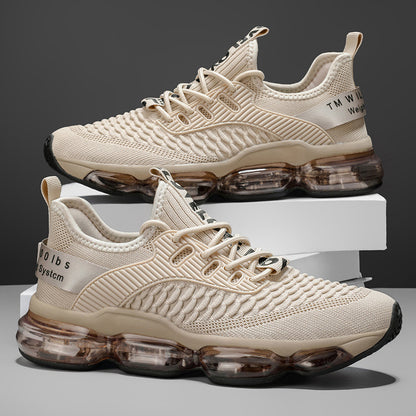 OwenGrid Men's Casual Lace up Low Top Full Air Cushion Running Shoes