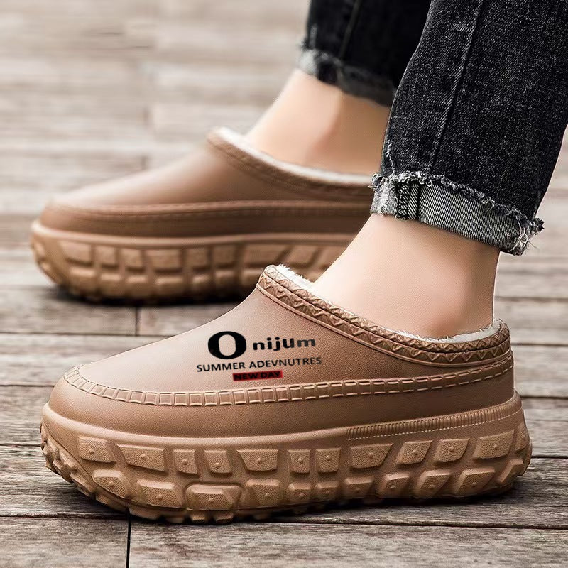 Autumn/Winter Non-Slip Outdoor Warm Closed-Toe Sandals