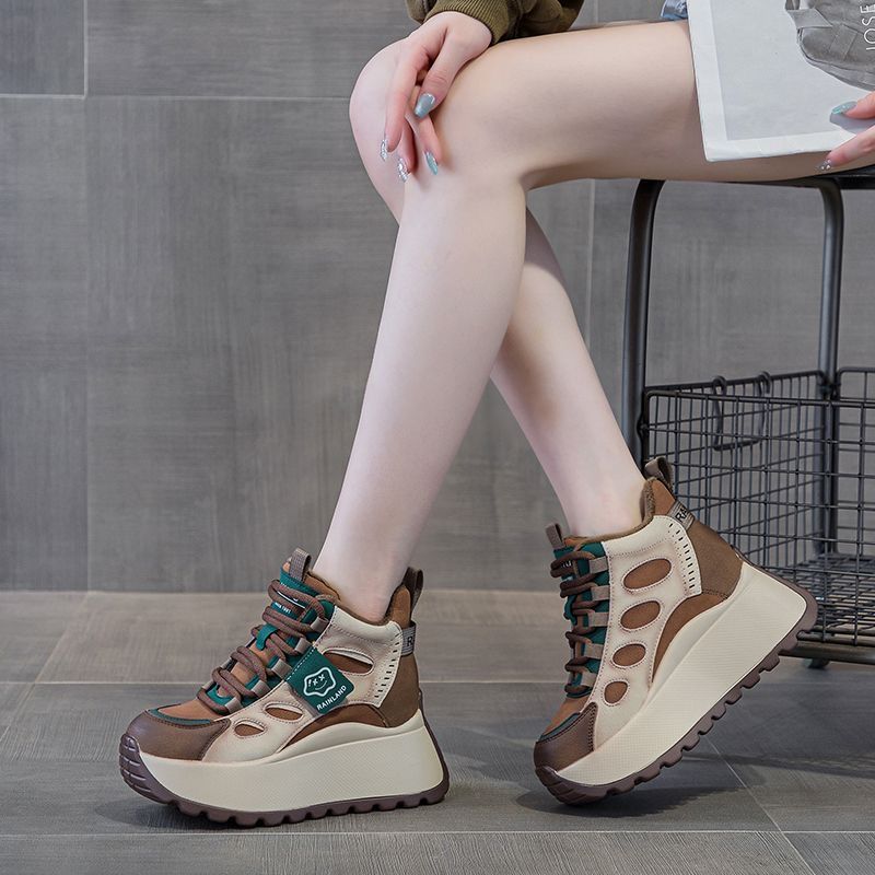 Women's High-Top Platform Casual Sneakers