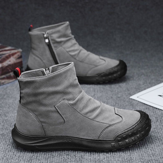 Men's Autumn/Winter Non-Slip Fur Lining Casual Martin Boots