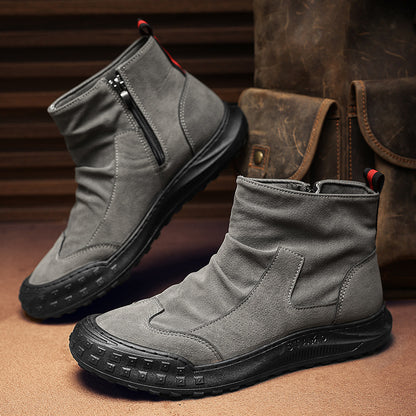 Men's Autumn/Winter Non-Slip Fur Lining Casual Martin Boots