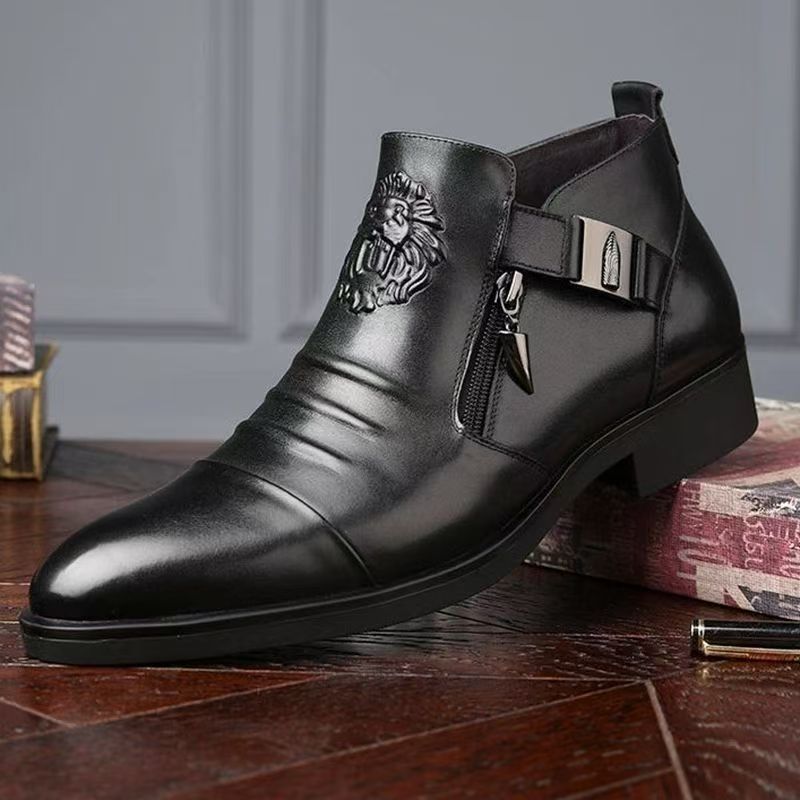 OwenGrid Men's New High Top Fashionable Business Casual Shoes