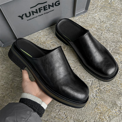 OwenGrid Men's New Big Head Muller Toe Box Slippers