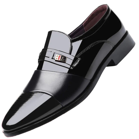 OwenGrid Men's Business Formal Soft Sole Leather Shoes