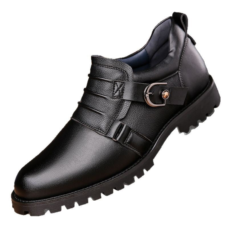 OwenGrid Men's Fashion Metal Decorative Buckle Height Shoes