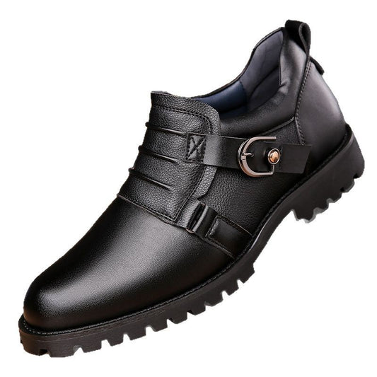 OwenGrid Men's Fashion Metal Decorative Buckle Height Shoes