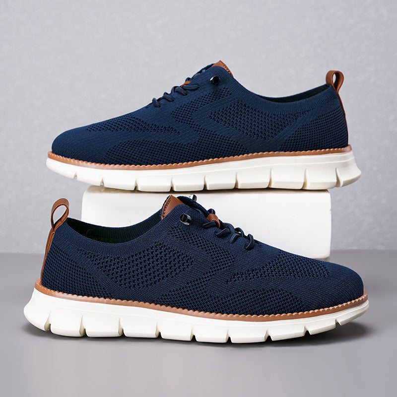 OwenGrid Men's Mesh Oxfords Business Casual Daily Wear Shoes