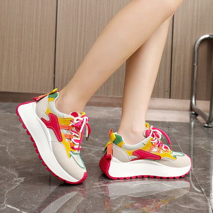 Women's Fashionable Lace Up Low Top Sneakers