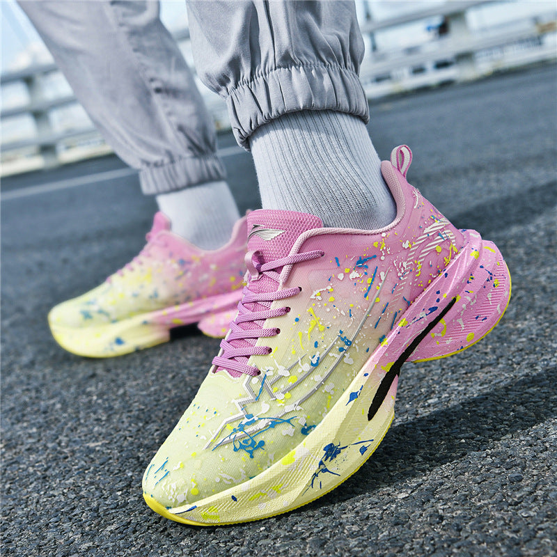 Women's Graffiti Mesh Breathable Lightweight Shock Absorbing Walking Shoes