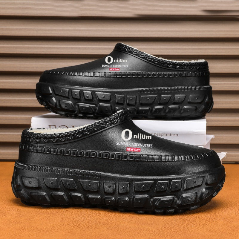 Autumn/Winter Non-Slip Outdoor Warm Closed-Toe Sandals