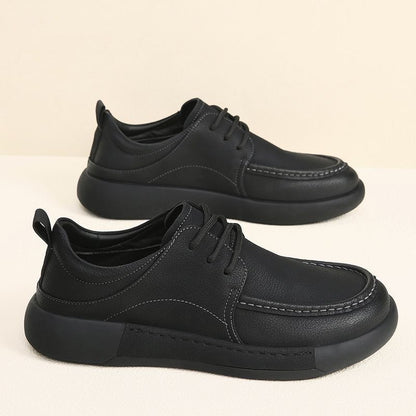 OwenGrid Men's Spring Retro Soft-Soled Casual Leather Shoes