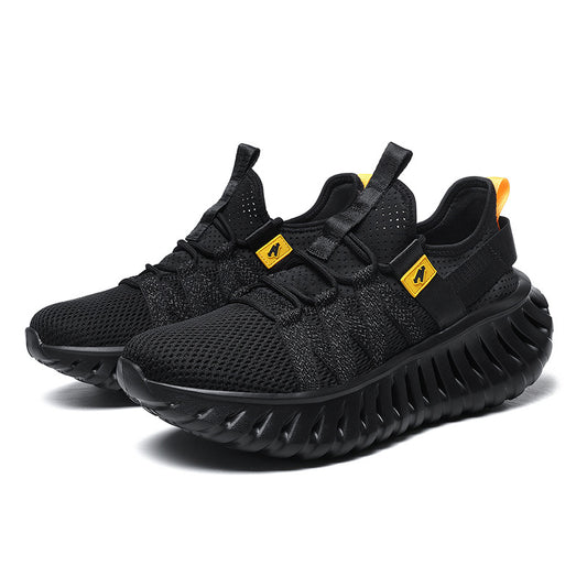 OwenGrid Men's Textile Lining Outdoor Rubber Sole Sports Casual Shoes