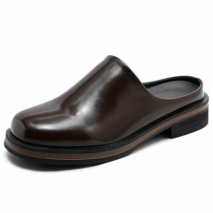 OwenGrid Men's New Big Head Muller Toe Box Slippers