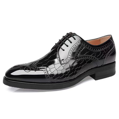 OwenGrid Men's Genuine Leather Handcrafted Luxury Oxford Shoes