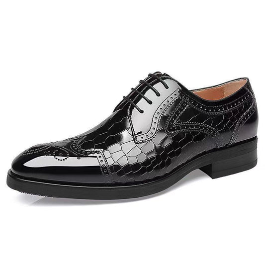 OwenGrid Men's Genuine Leather Handcrafted Luxury Oxford Shoes