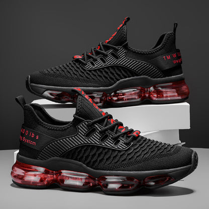 OwenGrid Men's Casual Lace up Low Top Full Air Cushion Running Shoes
