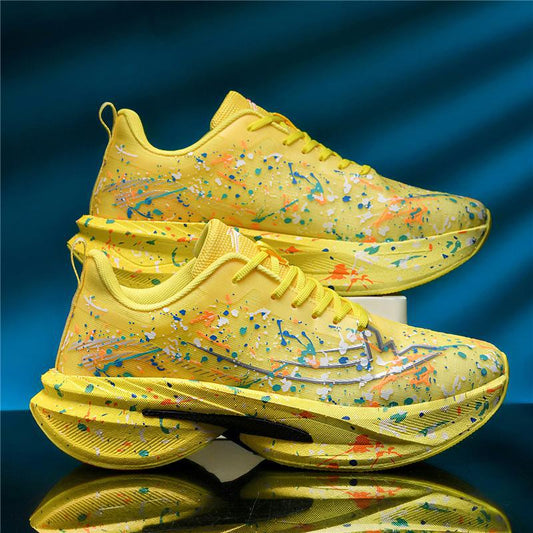 Women's Graffiti Mesh Breathable Lightweight Shock Absorbing Walking Shoes
