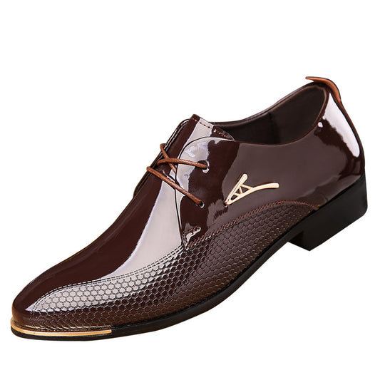 OwenGrid Authentic Men's Business Casual Leather Shoes