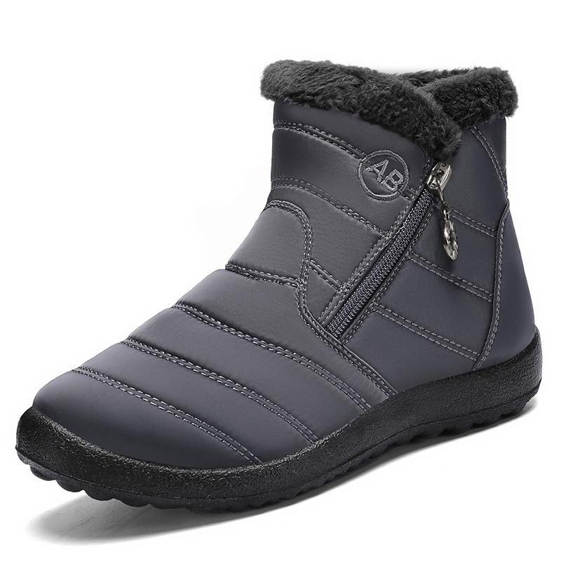 Womens Warm Fur Lined Winter Waterproof Ankle Boots