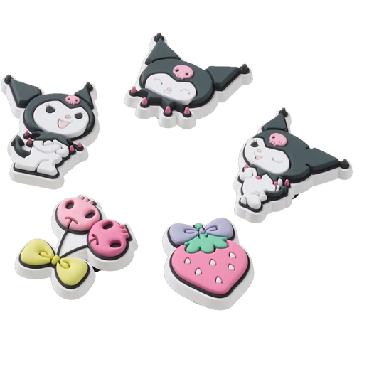OwenGrid Sanrio Kuromi 5 Pack Sandals Decoration