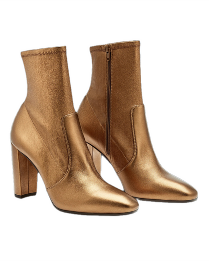 Autumn Women's Pointed Suede Chunky Heel Ankle Boots