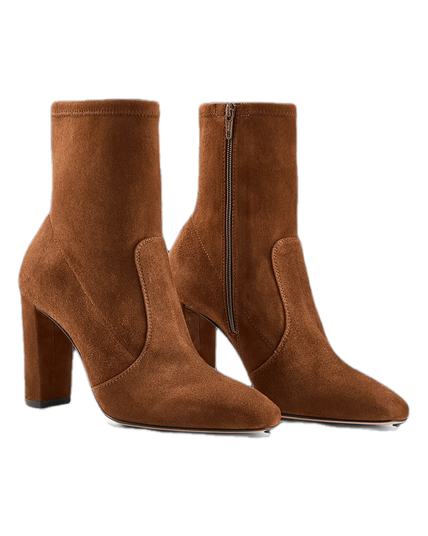 Autumn Women's Pointed Suede Chunky Heel Ankle Boots