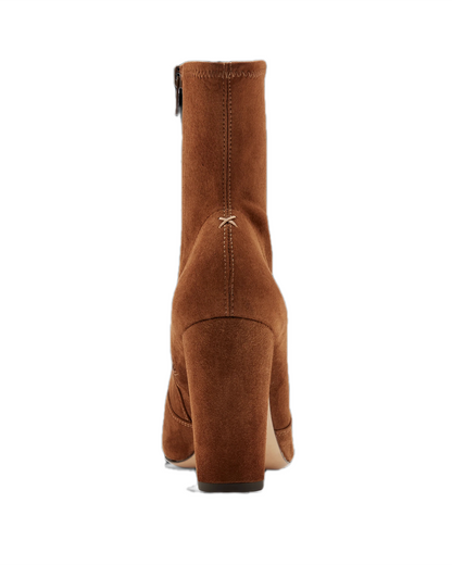 Autumn Women's Pointed Suede Chunky Heel Ankle Boots