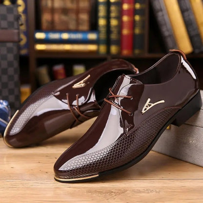 Authentic Men's Business Casual Leather Shoes