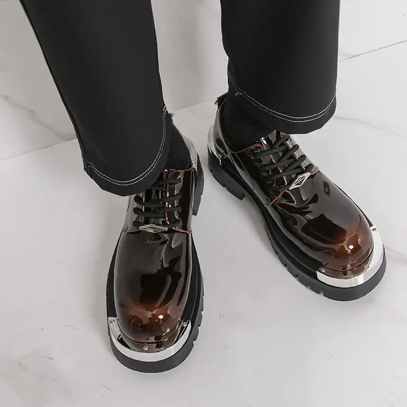 OwenGrid Men's Fashionable Casual Decor Pu Leather Slip-on Shoes