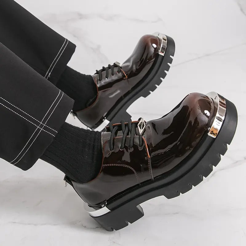 OwenGrid Men's Fashionable Casual Decor Pu Leather Slip-on Shoes