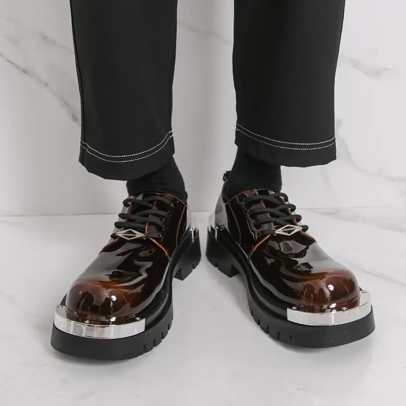 OwenGrid Men's Fashionable Casual Decor Pu Leather Slip-on Shoes