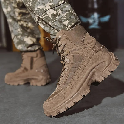 OwenGrid Men's Tactical Lightweight Jumpstart Comfortable All-Day Work Boots